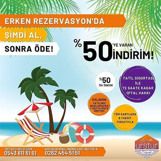 URSTUR TRAVEL-TATİL-ERKEN REZERVASYON-TUR-Turizm Acentesi  Jolly Tur & İati Bayisi  Thy/Pegasus/AnadoluJet /OnurAir/ Atlas Global ve diğer havayolları Uçak biletleri  Vize İşlemleri