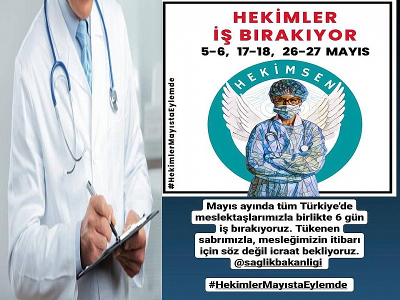 Doktorlar, Mayıs Ayında 6 Gün İş Bırakacak	