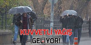 Marmara Bölgesinde yarın çok kuvvetli yağış bekleniyor	