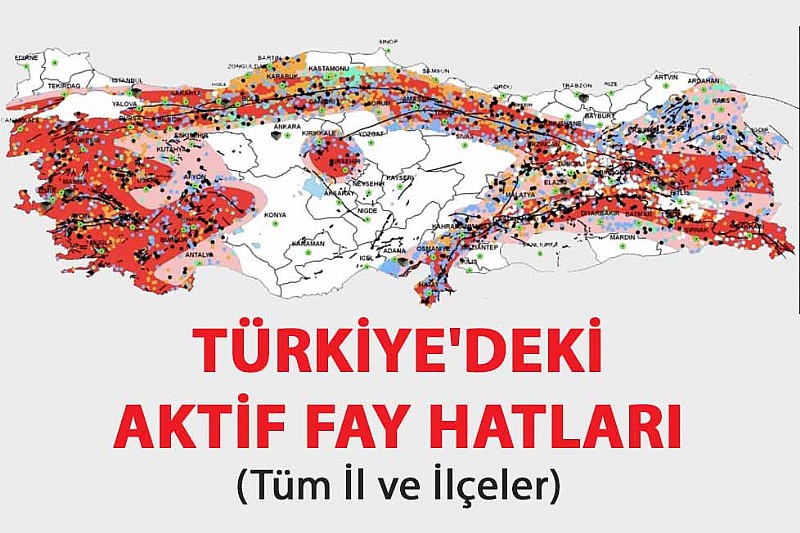 Türkiye aktif fay hatları haritası güncellendi! Türkiye aktif fay hatları haritası güncellendi!