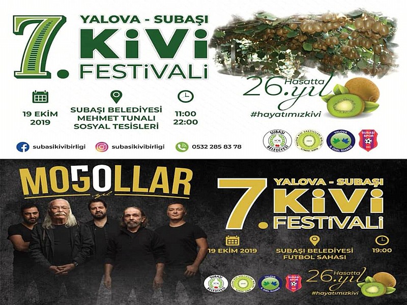 Yalova-Subaşı 7.Kivi Festivali 19 Ekim de