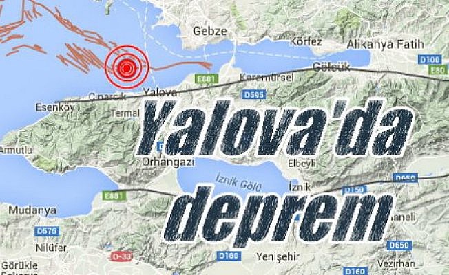 Yalova da deprem