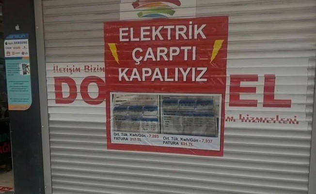 Yalova da yüksek elektrik faturası esnafa fena çarptı 	