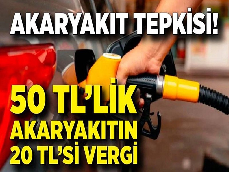 Türkiye'de araç depolarına aldığımız akaryakıtın 3'te 1'i devlete vergi olarak gidiyor