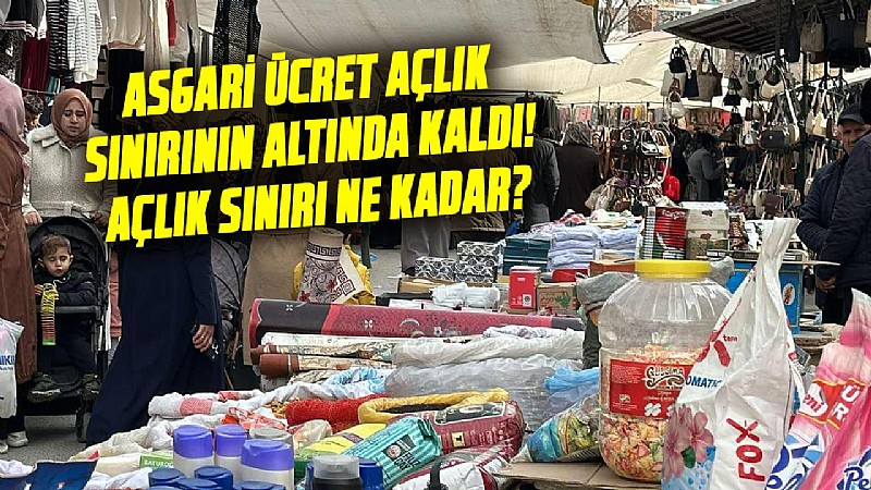 Açlık sınırı asgari ücretin 4 bin lira üzerinde: Maaşın tamamı markete gitse de yetmiyor!