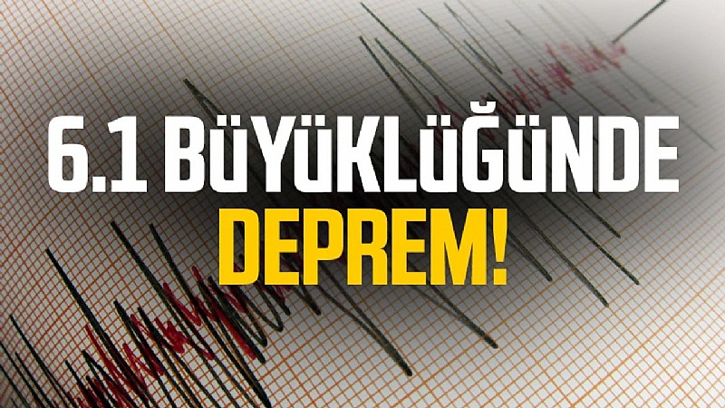 Balıkesir'de 6.1 büyüklüğünde deprem
