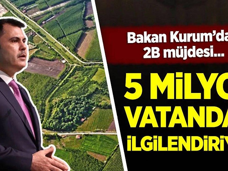 Bakan Kurum'dan 5 milyon kişiye tapu müjdesi! 