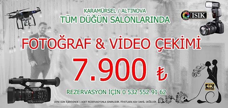 Foto Kerim IŞIK-Kocaeli Karamürsel-Yalova Altınova-düğün salonları-fotograf ve video çekim kampanyası