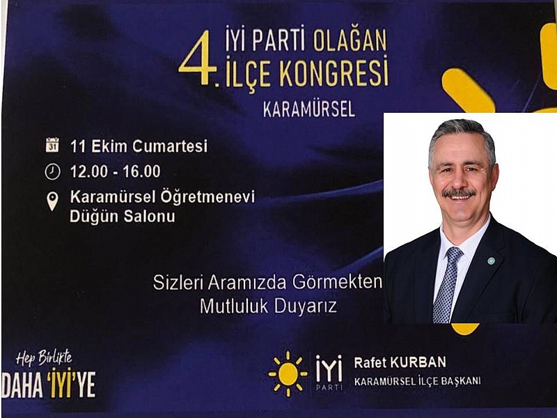  İYİ PARTİ Karamürsel'in ilçe kongresi 