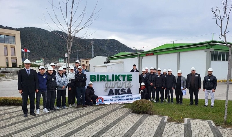 Karamürsel 100. YIL MTAL öğrencileri AKSA Fabrikası’nda