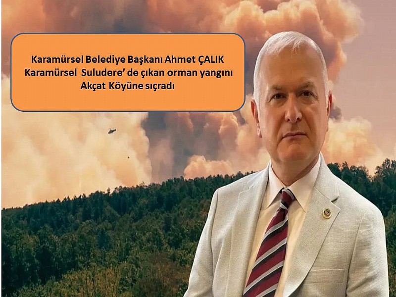 Karamürsel  Suludere’ de çıkan orman yangını Akçat Köyüne sıçradı