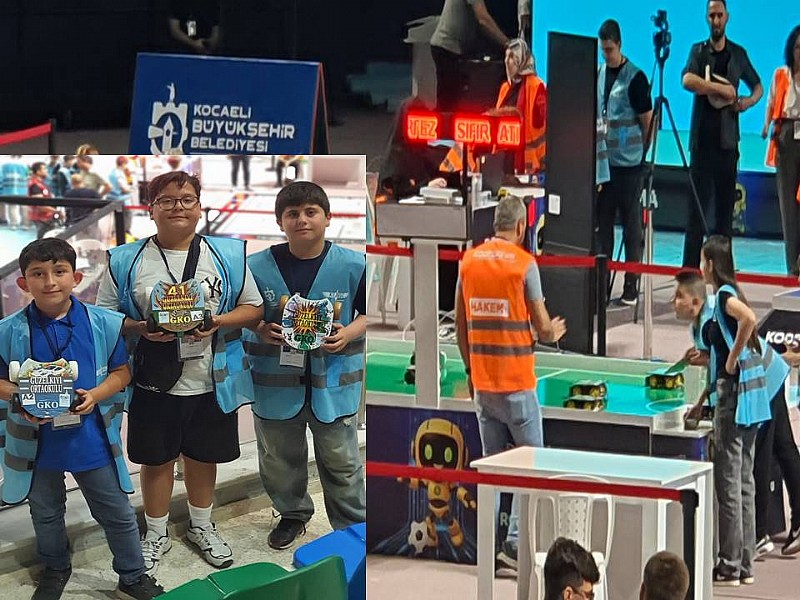 Karamürsel Güzelkıyı Ortaokulu, KODELİG’25 Robot Futbol Kategorisinde il ikincisi oldu