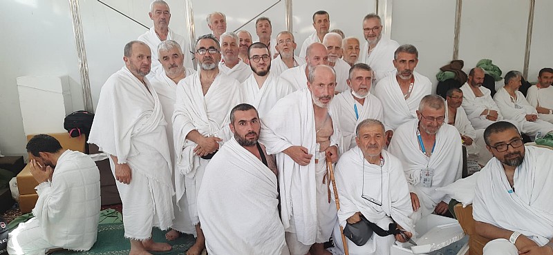 Karamürselli hacı adayları, ibadetlerini tamamlayarak hacı oldular	