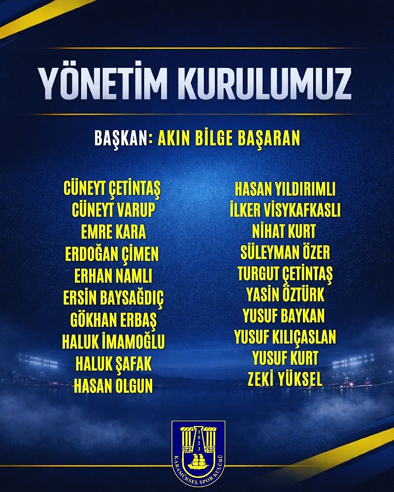 Karamürselspor’da yeni yapılanma: 