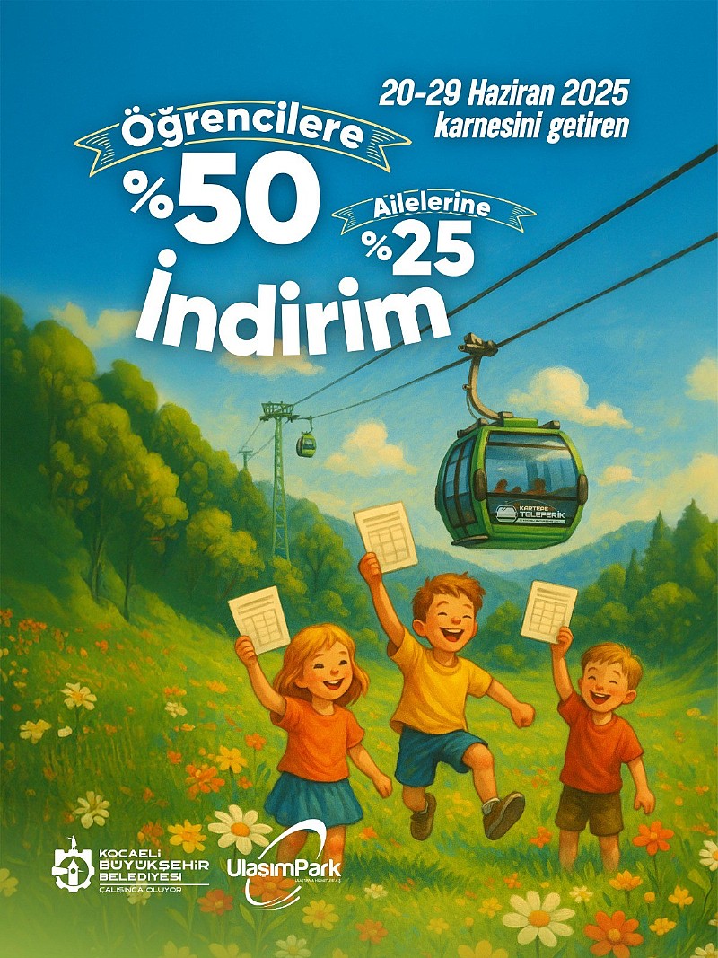  Kocaeli Büyükşehir Belediyesi’nden öğrencilere özel karne hediyesi