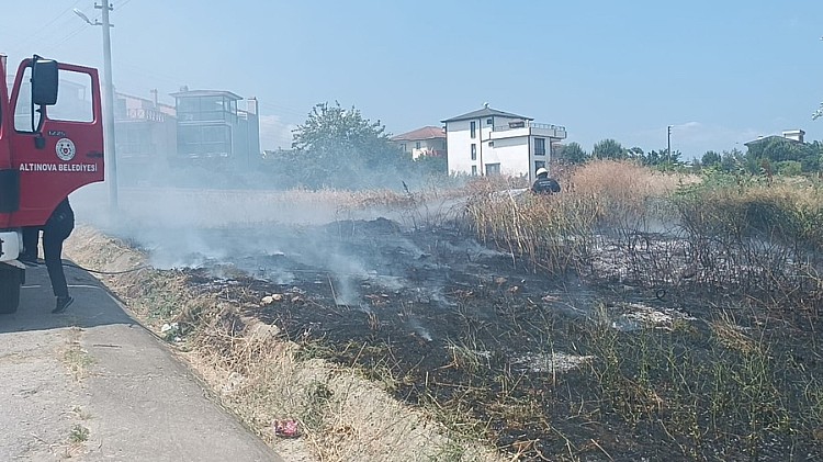 Kaytazdere’de  arazi yangını!
