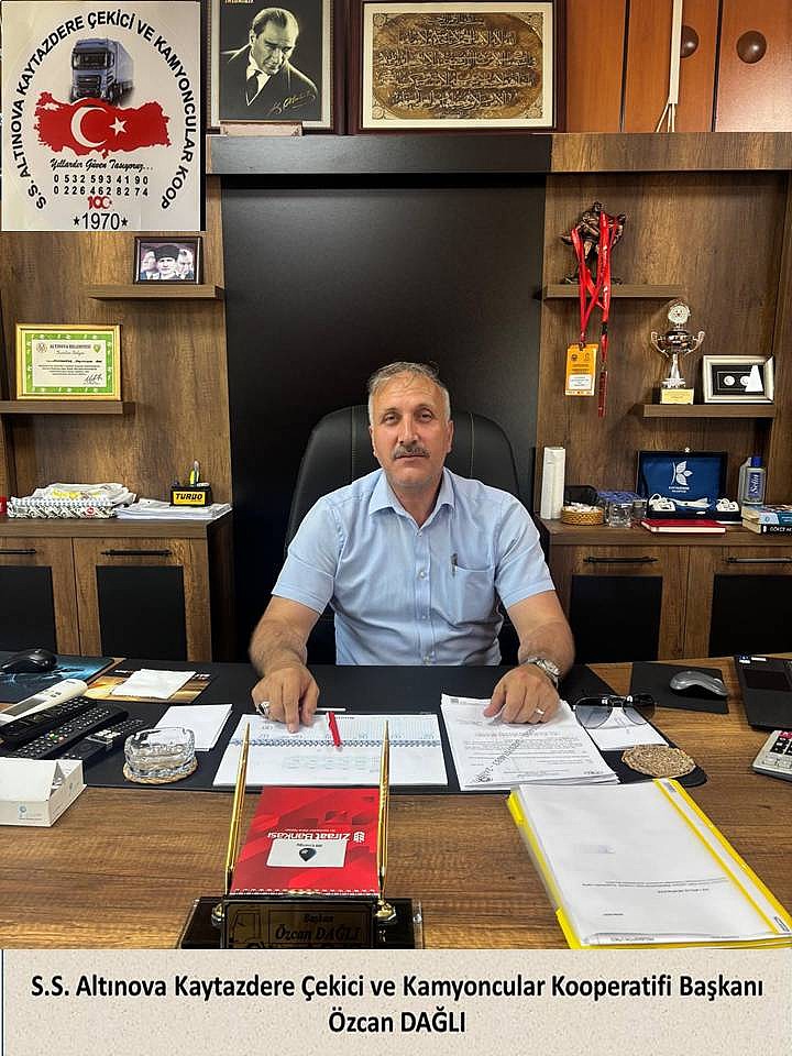 S.S.Altınova Kaytazdere Çekici ve Kamyoncular Kooperatif Başkanı Özcan Dağlı “ Kurban Bayramınız Mübarek Olsun “