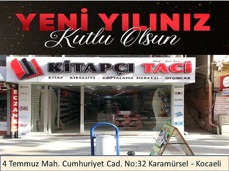 KİTAPÇI TACİ “ YENİ YILINIZ KUTLU OLSUN “