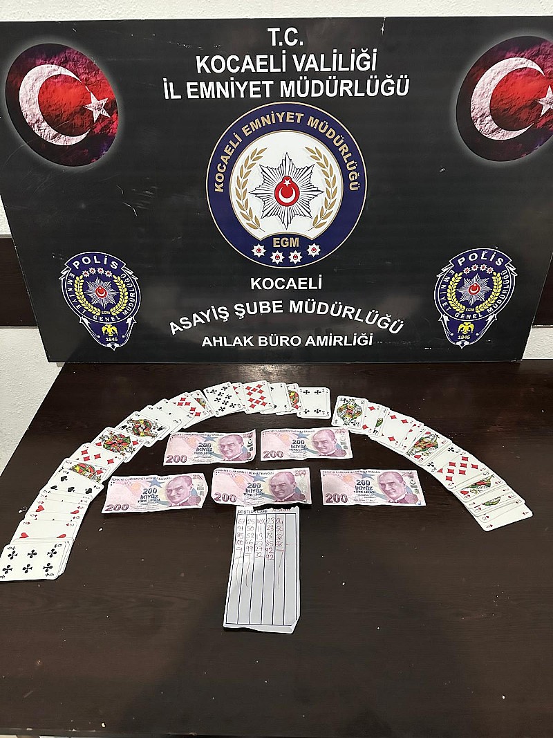 Karamürsel’de kumar operasyonu