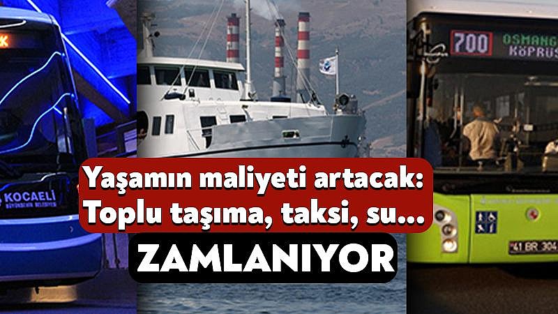 Ulaşım zammı kabul edildi!	