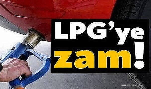 LPG'ye 1,18 TL zam