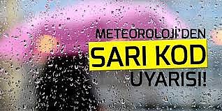 Meteoroloji’den sarı kodlu uyarı	