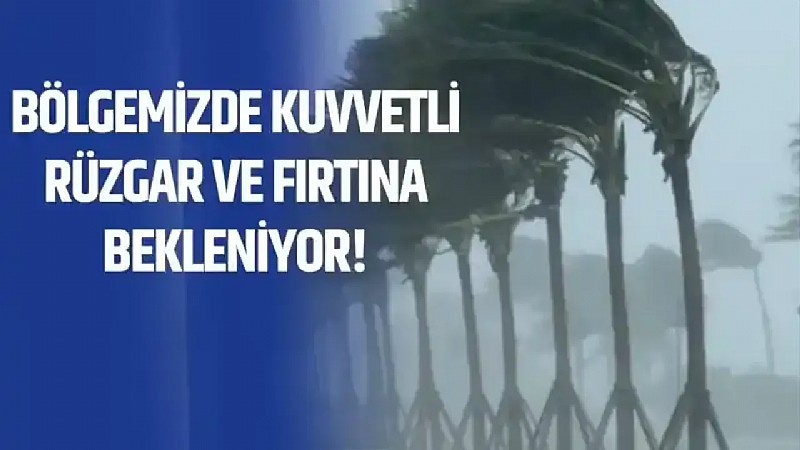 Kocaeli Valiliği rüzgâra karşı halkı uyardı