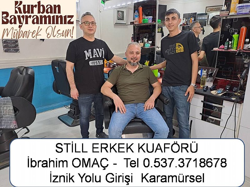 Still Erkek Kuaförü- İbrahim Omaç “ Kurban Bayramınız Mübarek Olsun “