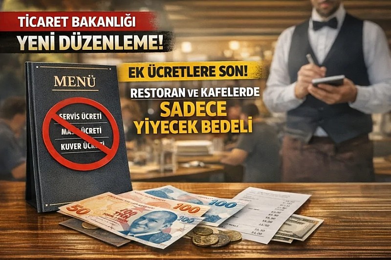Ticaret Bakanlığı'ndan restoran ve kafelere 'servis ücreti' uyarısı!