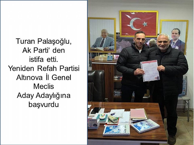 Turan Palaşoğlu Ak Parti‘den İstifa Etti