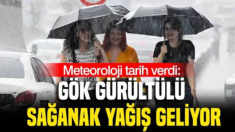 Yağış geliyor